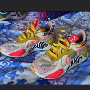 Free People Colorful Puma Sneakers. RS-X Unexpected Mixes PUMA sneakers.